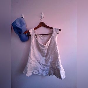 Abercrombie linen button down top